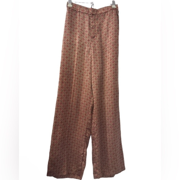 Zara Relaxed Loose Fit Wide Leg Floral Women’s Pants Size S - Picture 1 of 14